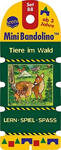 Mini Bandolino Set 88. Tiere im Wald: Lernspiel mit Lösungskontrolle für Kinder ab 3 Jahren