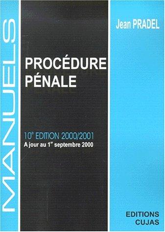 Droit pénal. Vol. 2. Procédure pénale : à jour au 1er septembre 2000