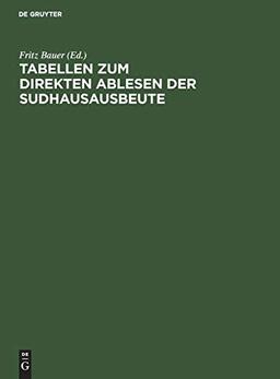 Tabellen zum direkten Ablesen der Sudhausausbeute: Unter Zugrundelegung der durch das neue bayer. Malzaufschlaggesetz vom 18. März 1910 vorgeschriebenen Berechnungsformel