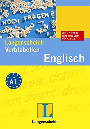 Langenscheidt Verbtabellen Englisch