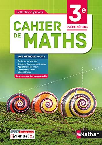 Cahier de maths 3e prépa-métiers