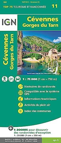 Cévennes - Gorges du Tarn 1:75 000 (Blatt 11)