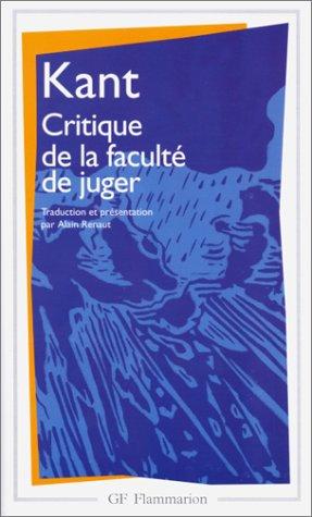 Critique de la faculté de juger