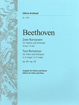 Romanzen G/F-dur op. 40/50 für Violine und Klavier - Bearbeitung (EB 1172)