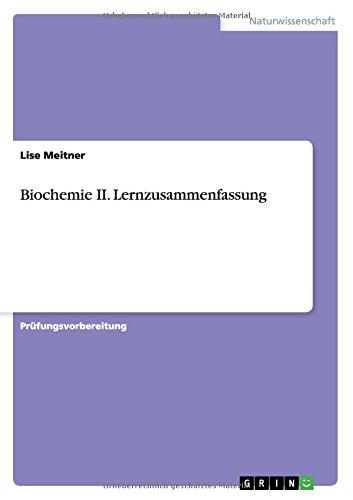 Biochemie II. Lernzusammenfassung