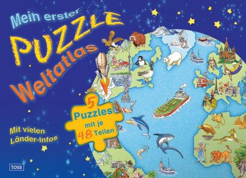 Mein erster Puzzle-Weltatlas: 5 Puzzles mit je 48 Teilen