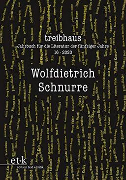 Wolfdietrich Schnurre (treibhaus. Jahrbuch für die Literatur der fünfziger Jahre)