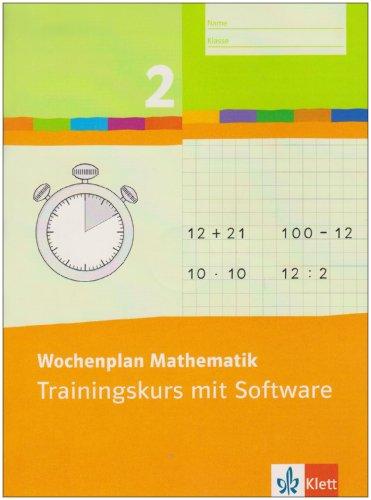 Wochenplan Mathematik. Trainingskurs 2. Schuljahr