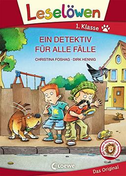 Leselöwen 1. Klasse - Ein Detektiv für alle Fälle: Großbuchstabenausgabe