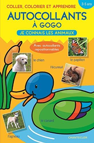 Je connais les animaux : coller, colorier et apprendre, 3-5 ans