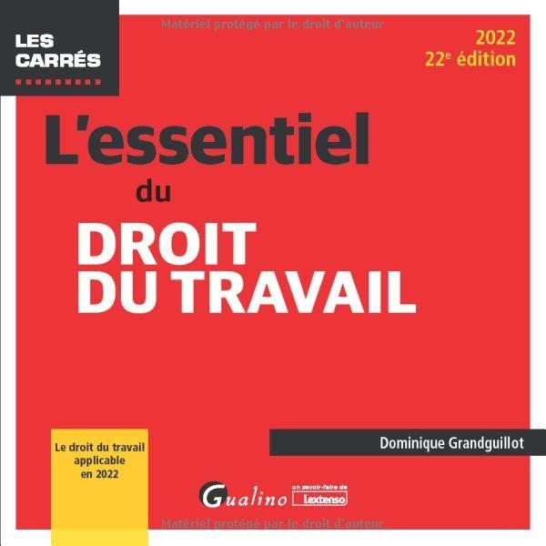 L'essentiel du droit du travail : 2022