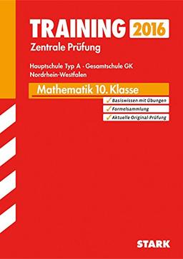 Training Zentrale Prüfung Hauptschule Typ A   NRW - Mathematik