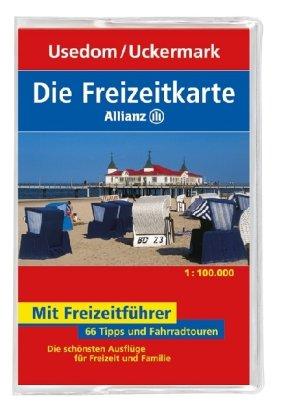 Die Allianz Freizeitkarte Usedom, Neubrandenburg, Uckermark 1:100 000