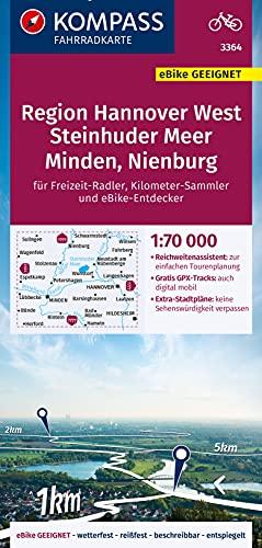 KOMPASS Fahrradkarte Region Hannover 3364: Fahrradkarte. GPS-genau. 1:70000 (KOMPASS-Fahrradkarten Deutschland, Band 3364)