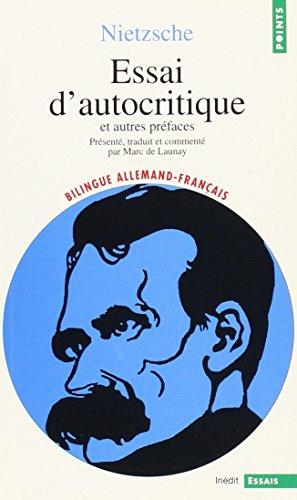 Essai d'autocritique et autres préfaces