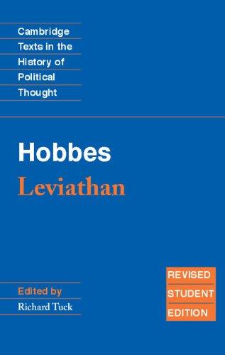 Hobbes: Leviathan: Revised student edition (Cambridge Texts in the History of Political Thought)