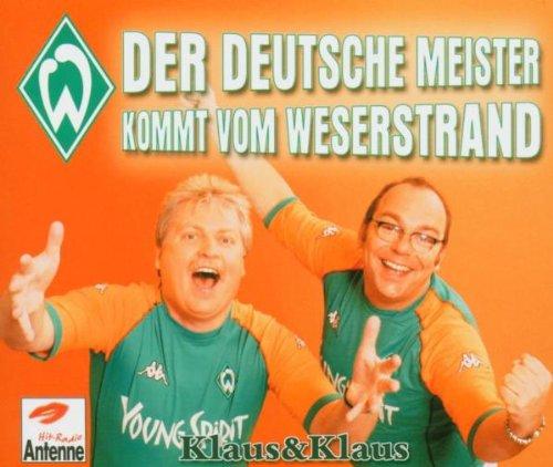 Werder Bremen-der Deutsche Meister kommt vom Weserstrand