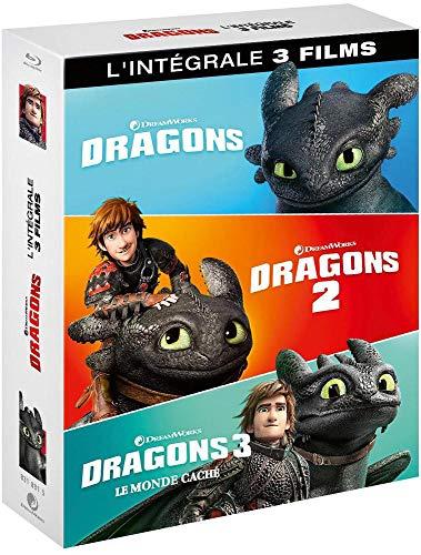 Coffret dragons 1 à 3 : dragons ; dragons 2 ; le monde caché [Blu-ray] [FR Import]