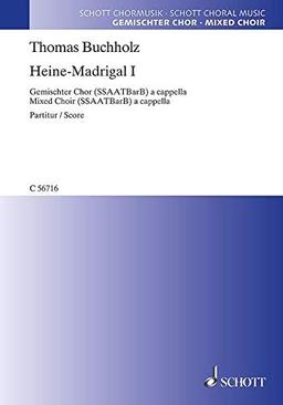 Hein-Madrigal Nr.1 : für gem Chor a cappella Partitur