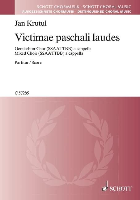 Victimae paschali laudes: mixed choir (SSAATTBB). Partition de chœur.