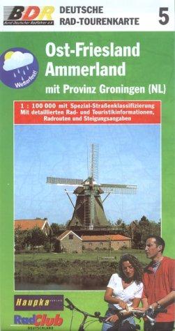 Deutsche Radtourenkarte, Bl.5, Ost-Friesland, Ammerland, mit Provinz Groningen (NL)