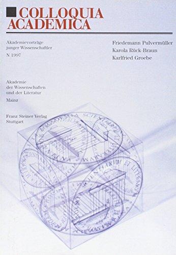 Sprache im Gehirn / Domino-Reaktionen am Eisen / Prä-capilläre Servokontrolle des Perfusionsdruckes und post-capilläre Abstimmung der Perfusionsgröße auf den Gewebebedarf (Colloquia Academica)