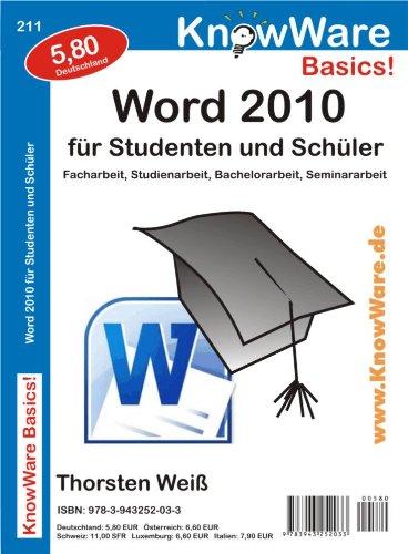 Word 2010 für Studenten und Schüler