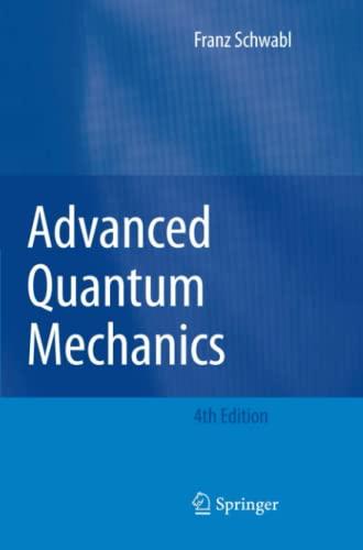 Advanced Quantum Mechanics