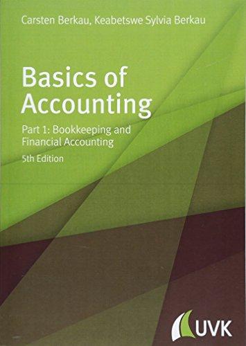 Basics of Accounting. Part 1: Bookkeeping and Financial Accounting