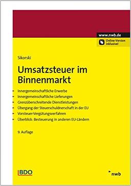 Umsatzsteuer im Binnenmarkt (NWB-Ratgeber Steuerrecht)