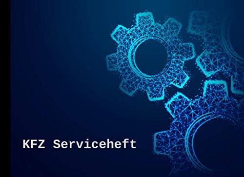 KFZ Serviceheft: Scheckheft universal für alle PKW Marken und Modelle - Zahnräder Motiv