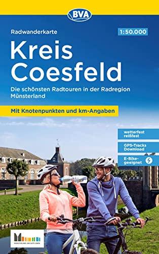 Radwanderkarte BVA Kreis Coesfeld mit Knotenpunkten und km-Angaben, 1:50.000, reiß- und wetterfest, GPS-Tracks Download, E-Bike geeignet: Die ... Münsterland (Radwanderkarte 1:50.000)