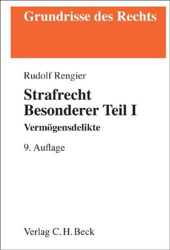 Strafrecht Besonderer Teil 1. Vermögensdelikte