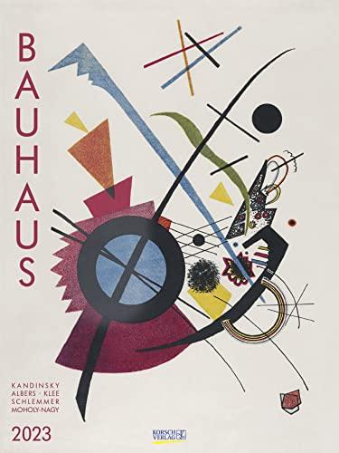 Bauhaus 2023: Großer Kunstkalender. Hochwertiger Wandkalender mit Meisterwerken des Bauhaus Stils. Kunst Gallery Format: 48 x 64 cm.