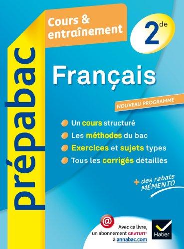 Français 2de : cours & entraînement : nouveau programme