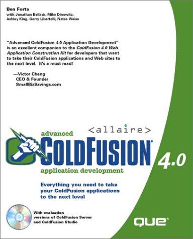 Advanced ColdFusion 4.0 Application Development, w. CD-ROM