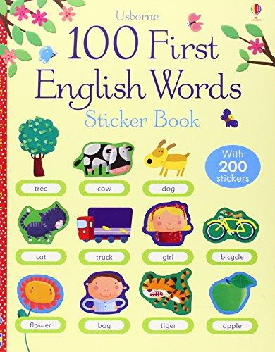 First Sticker Book: English Words (100 First Words Sticker Books)