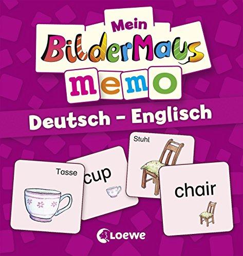 Mein Bildermaus-Memo - Deutsch - Englisch (Kinderspiel)