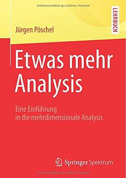 Etwas mehr Analysis: Eine Einführung in die mehrdimensionale Analysis