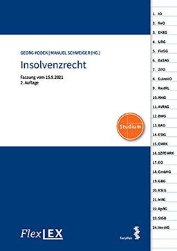 FlexLex Insolvenzrecht | Studium: Fassung vom 15.9.2021