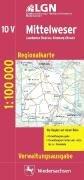 Topographische Sonderkarten Niedersachsen. Sonderblattschnitte auf der Grundlage der amtlichen topographischen Karten, meistens grösseres ... (CR) / Mittelweser: Verwaltungsausgabe