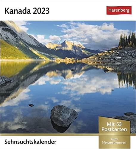 Kanada Sehnsuchtskalender 2023: Wochenkalender mit 53 Postkarten