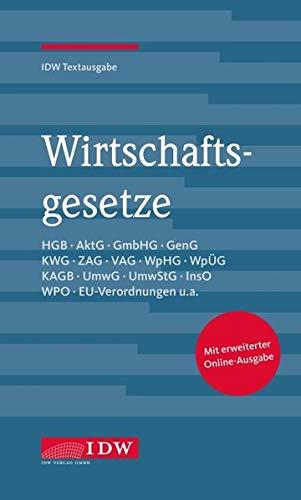 Wirtschaftsgesetze, 36. Auflage: IDW Textausgabe