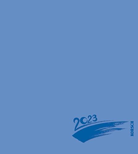 Foto-Malen-Basteln Bastelkalender blau 2023: Fotokalender zum Selbstgestalten. Do-it-yourself Kalender mit festem Fotokarton. Edle Folienprägung. Format: 21,5 x 24 cm