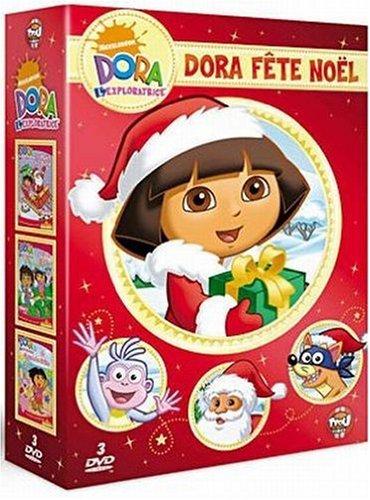 Coffret dora fête noël : le noël de dora ; bonjour diego ; chassez les étoiles [FR Import]