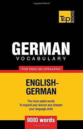 German vocabulary for English speakers - 9000 words