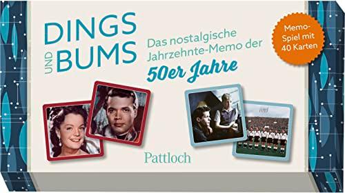 Dings und Bums: Das nostalgische Jahrzehnte-Memo der 50er-Jahre | Memo-Spiel mit 40 Karten in einer hochwertigen Box (Geschenke für runde Geburtstage 2024 und Jahrgangsbücher)