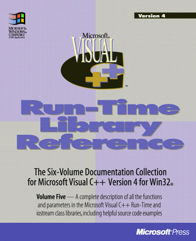 Visual C Plusplus Run-Time Library Reference (Microsoft Visual C++ 5.0 Programmer's Reference Set)