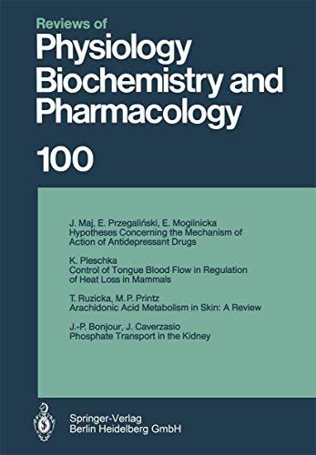 Reviews of Physiology, Biochemistry and Pharmacology: Volume: 100 (Reviews of Physiology, Biochemistry and Pharmacology, 100, Band 100)