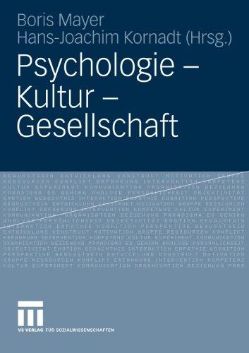 Psychologie - Kultur - Gesellschaft